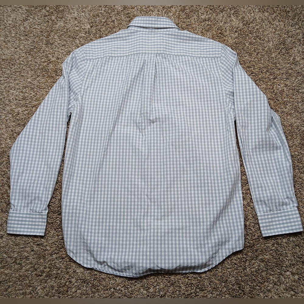 Vineyard Vines Blue And White Checkered Button Up Long Sleeve Shirt  Men's M - Picture 6 of 9